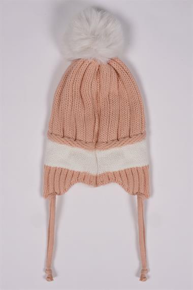 Ayıcıklı Pudra Renk Bere