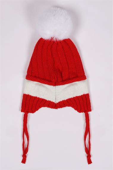 Ayıcıklı Kırmızı Renk Bere