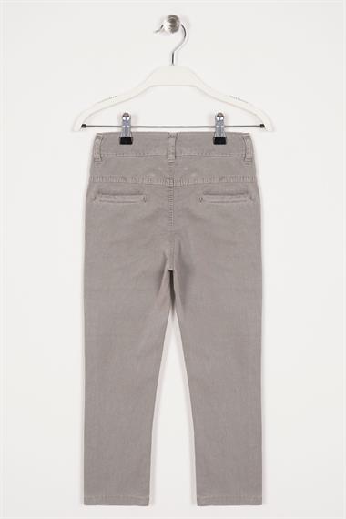 Slim Fit Bej Renk Erkek Çocuk Gabardin Pantolon