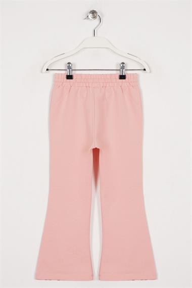 İspanyol Paça Somon Renk Kız Çocuk Esofman Tek Alt