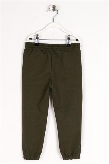 Dont Left Nothıng Stop You Yazı Baskılı Haki Renk Erkek Çocuk Esofman Tek Alt