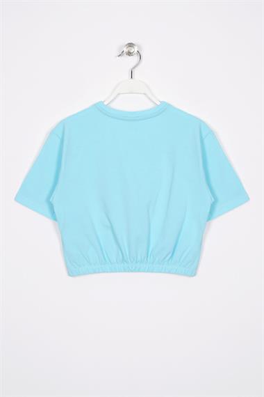 There Is Art  Baskılı Açık Mavi Renk Kız Çocuk T-shirt