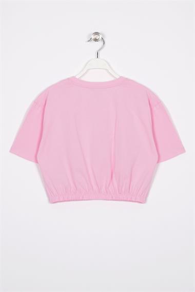 There Is Art  Baskılı Açık Pembe Renk Kız Çocuk T-shirt