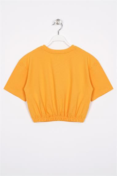 There Is Art  Baskılı Hardal Pembe Renk Kız Çocuk T-shirt