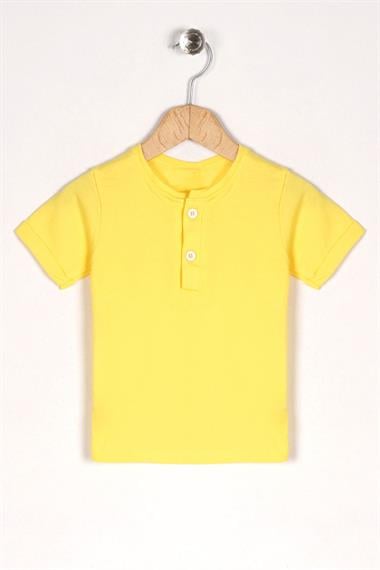 Bisiklet Yaka Kısa Kol Panda Figürlü İçi Tshirtlü Beyaz Renk Erkek Çocuk Şortlu Salopet