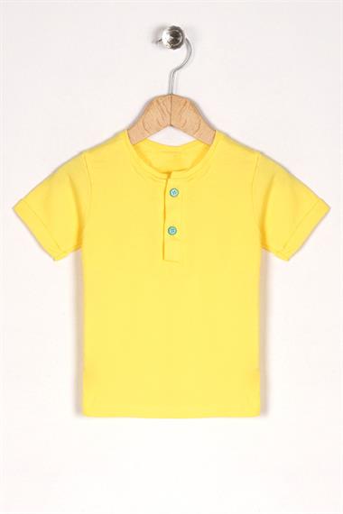 Askılı Donald Figürlü Cep Detaylı Koyu Yeşil Renk Erkek Çocuk Şortlu Salopet