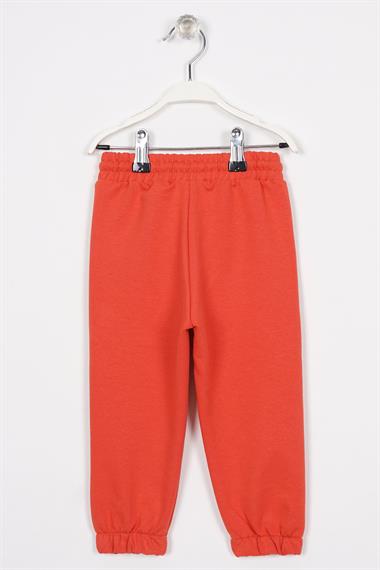 Dont Left Nothıng Stop You Yazı Baskılı Kiremit Renk Erkek Çocuk Esofman Tek Alt