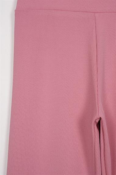 Fıtıllı PEmbe Renk Kız Çocuk Tayt