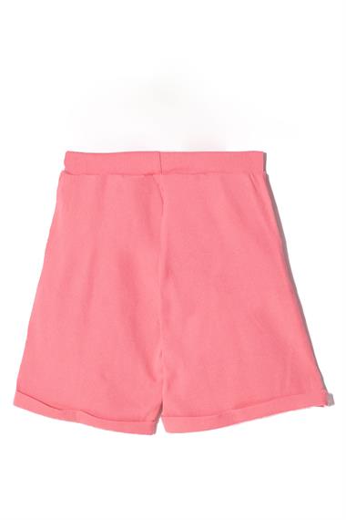 Fitilli Pembe Turuncu Koyu Lila Renk 3lü Set Kız Çocuk Şort