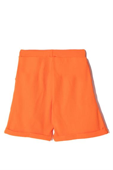 Fitilli Turuncu Renk Kız Çocuk Şort