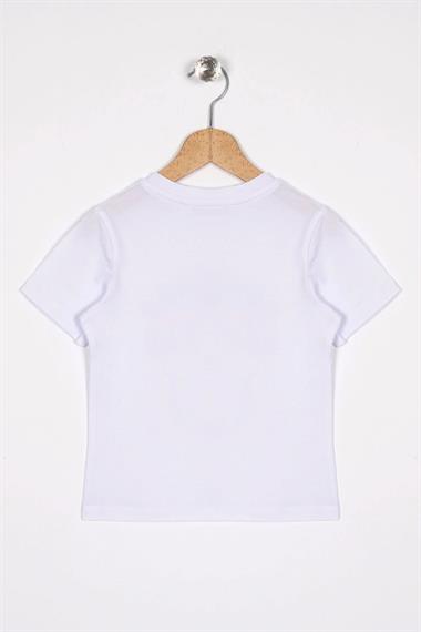 Patlı Düğmeli 2Li Ekru Gri Renk Erkek Çocuk Tshirt