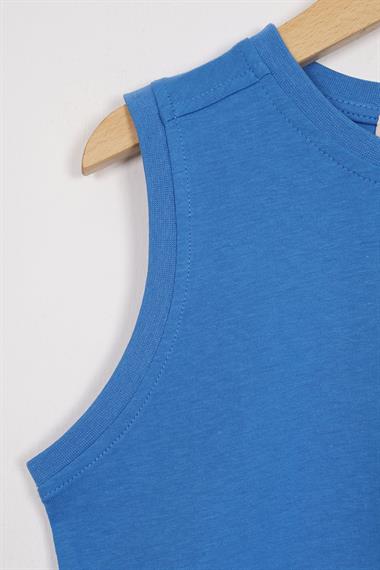 Sport Wear Armalı İndigo Renk Erkek Çocuk Kaprili Takım