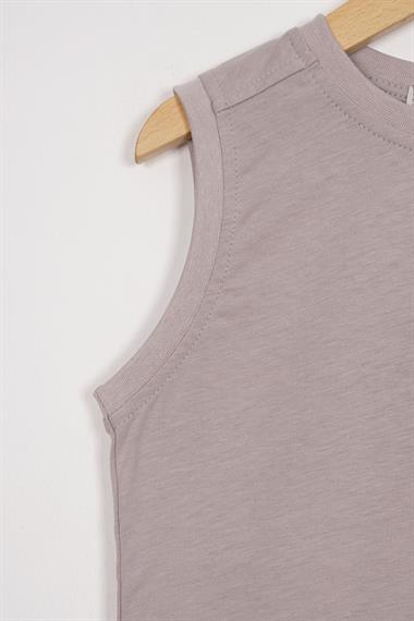 Sport Wear Armalı Taş Renk Erkek Çocuk Kaprili Takım