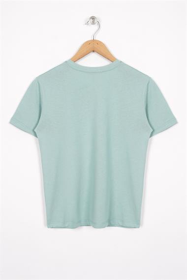 Los Angeles Baskılı Çağla Yeşili Renk Erkek Çocuk Tshirt