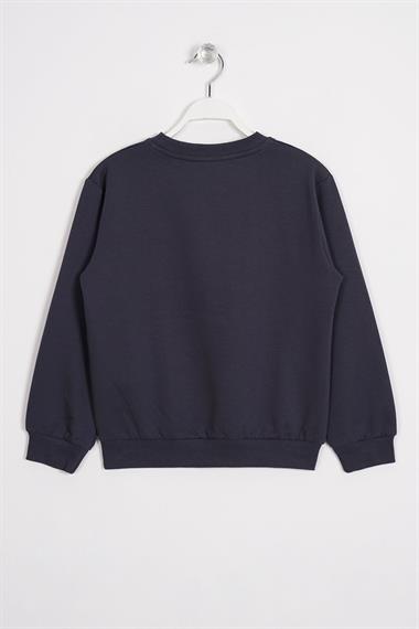Gaming Baskılı Füme Renk Erkek Çocuk Sweatshirt
