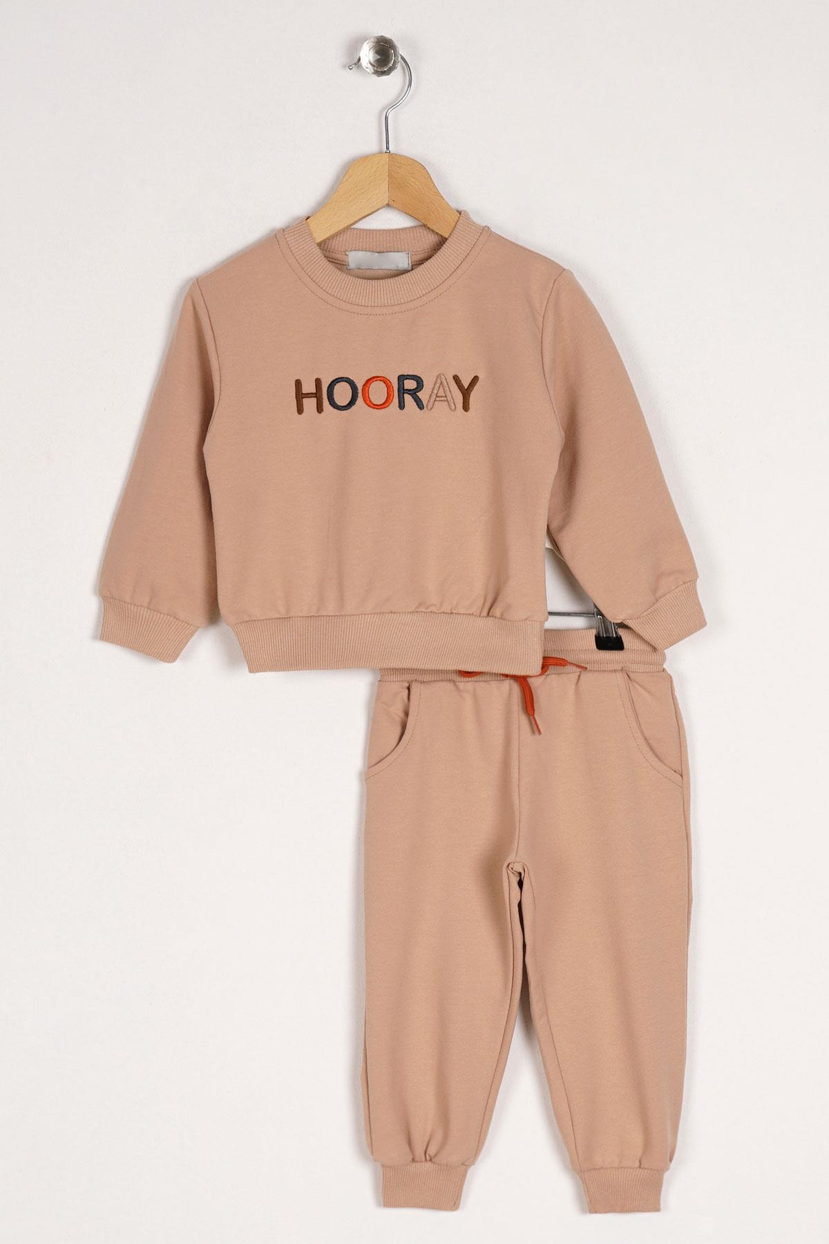 Acar 123055 Erkek Cocuk 2-5 Hooray Baskılı Ikılı Takım