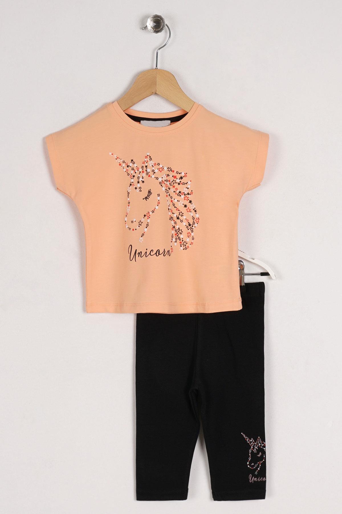 Acar 3487 Kız Cocuk 2-5 Unıcorn Ikılı Takım