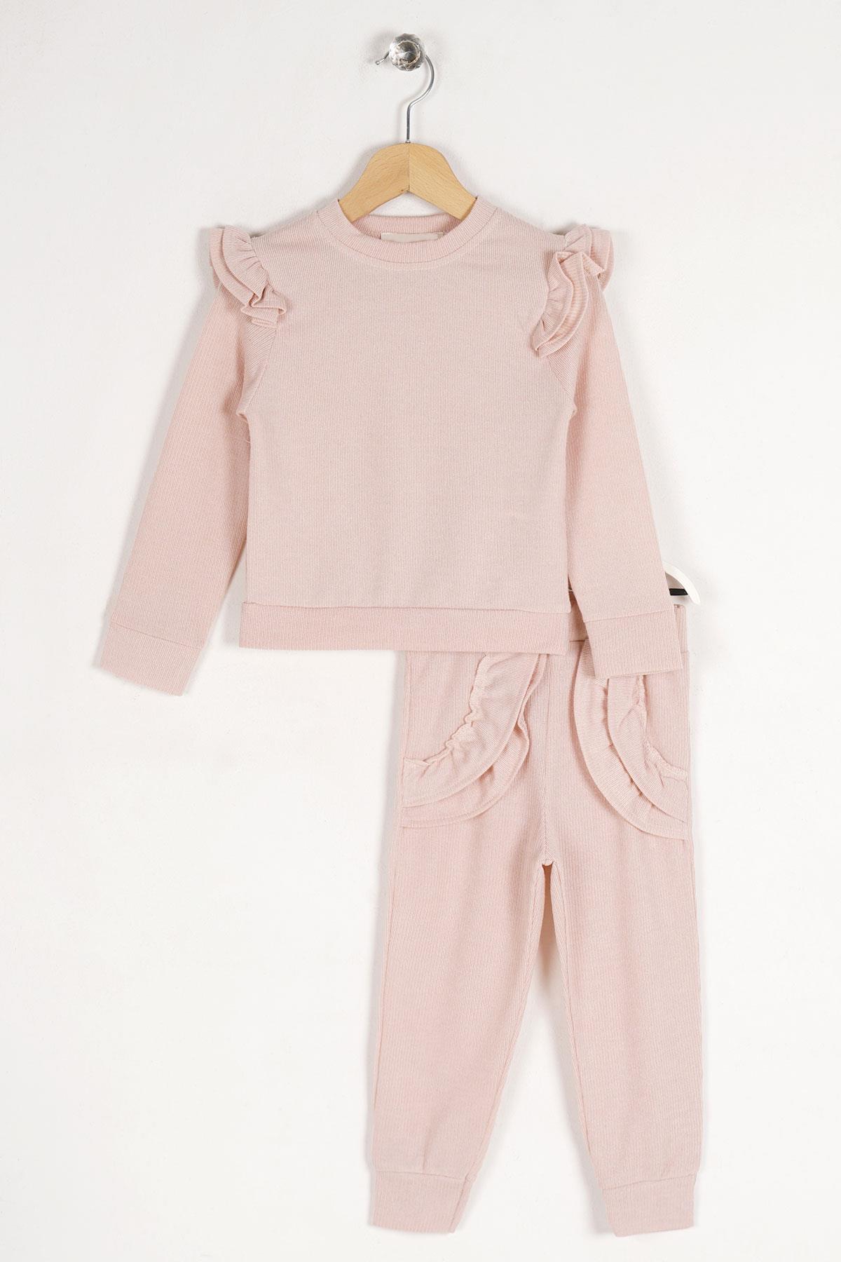 Acar 522095 Kız Cocuk 3-7 Yas Omuzları Fırfırlı Ikılı Takım