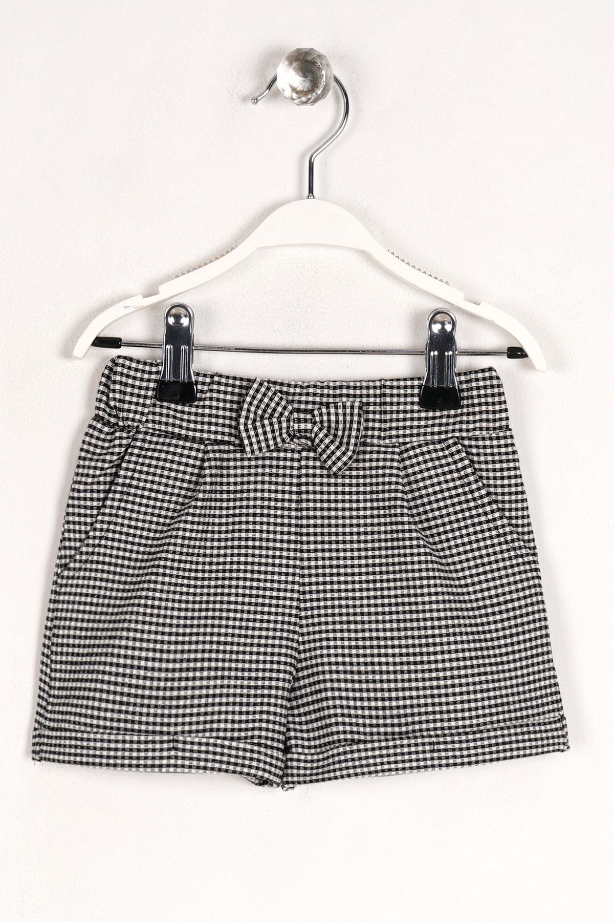 Acar 523013 Kız Cocuk 2-5 Yas Pitikareli Fiyonklu Sort