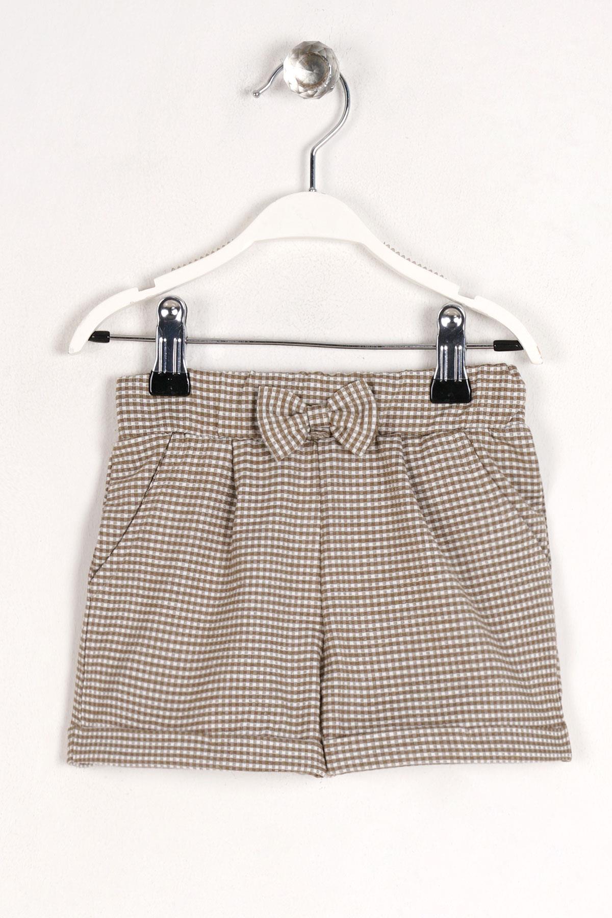 Acar 523013 Kız Cocuk 2-5 Yas Pitikareli Fiyonklu Sort