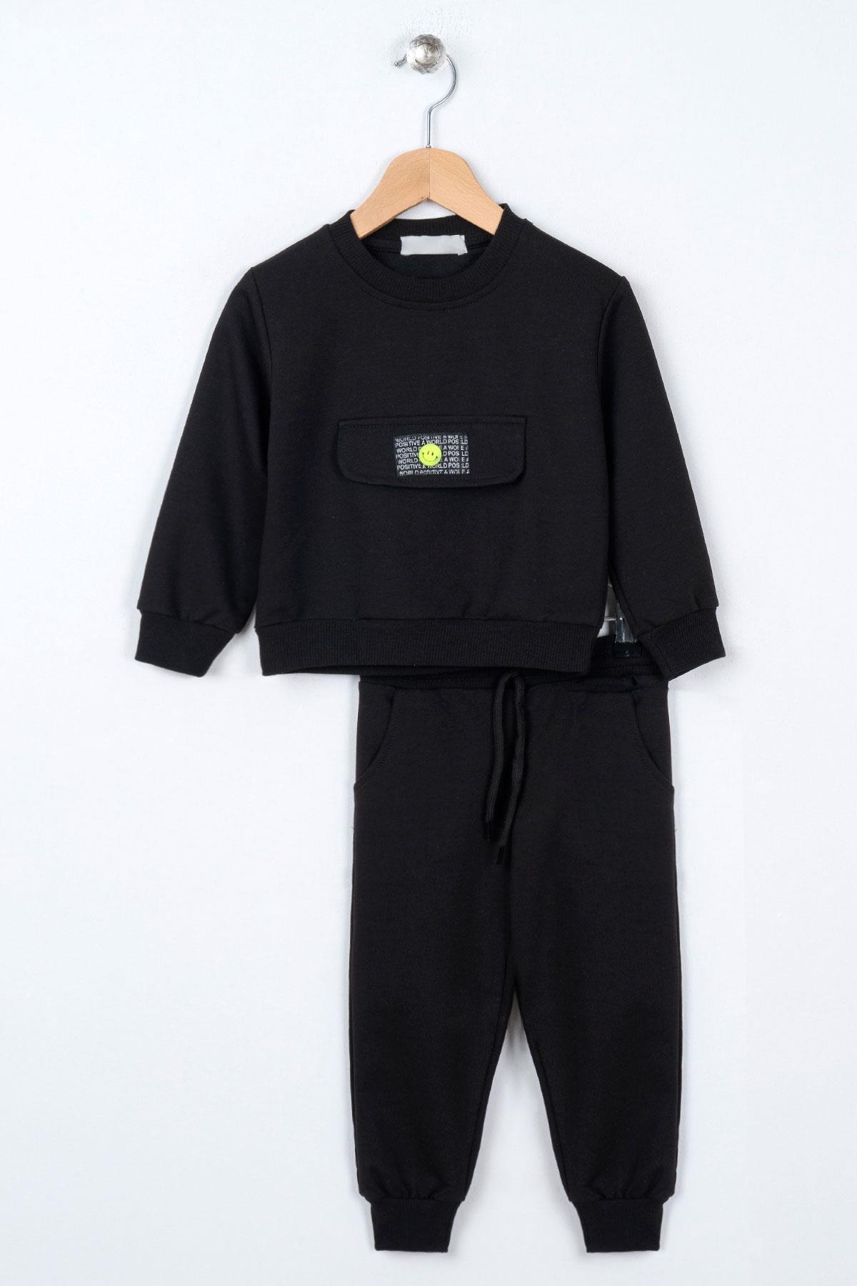 Acar 523052 Unısex 2-5 Yas Onu Sus Cep Kapaklı Esofman Takım