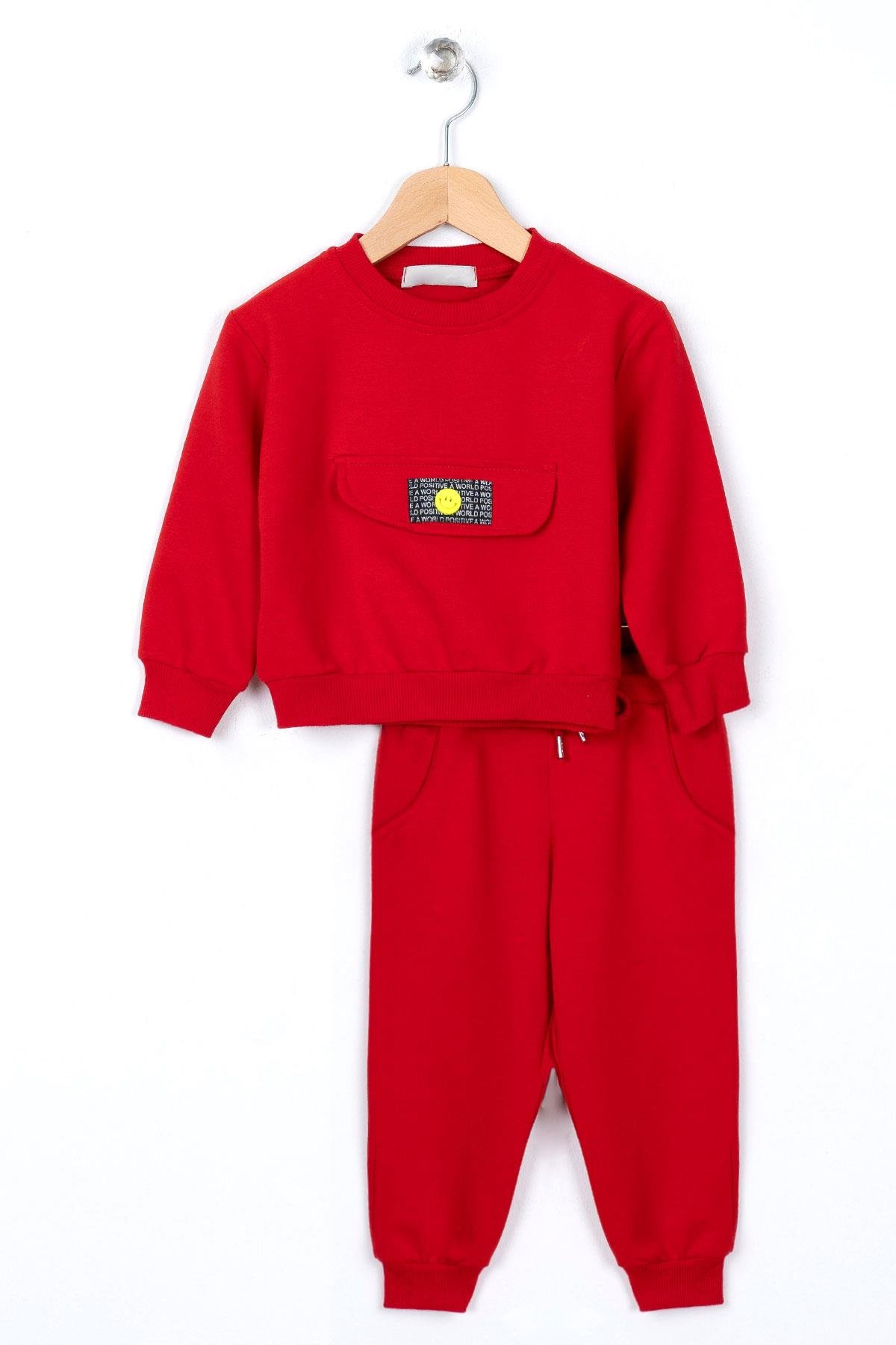 Acar 523052 Unısex 2-5 Yas Onu Sus Cep Kapaklı Esofman Takım