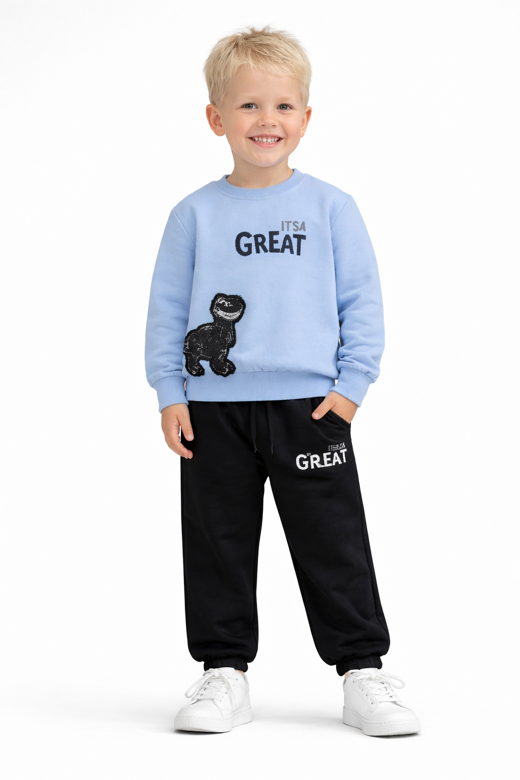 Wewe 125133 Erkek Cocuk 2-5 Yas Great Nakıslı Esofman Takım