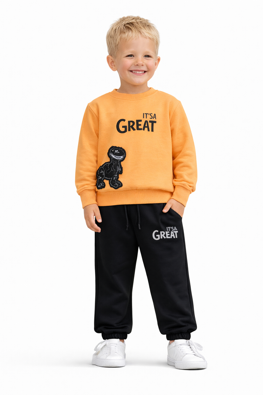 Wewe 125133 Erkek Cocuk 2-5 Yas Great Nakıslı Esofman Takım