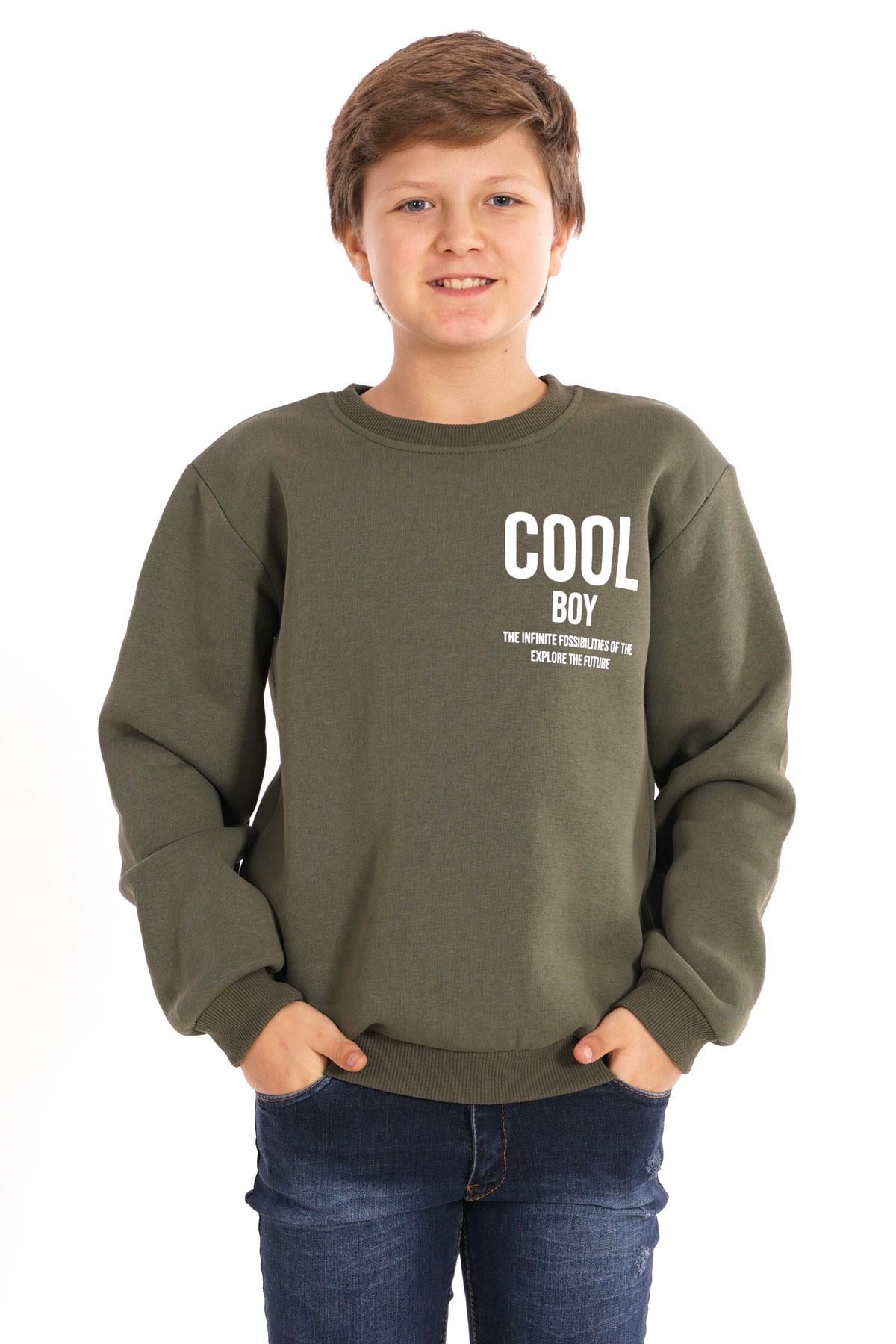 Wewe 324174 Erkek Cocuk 8-12 Yas Cool Boy Baskılı Sweat