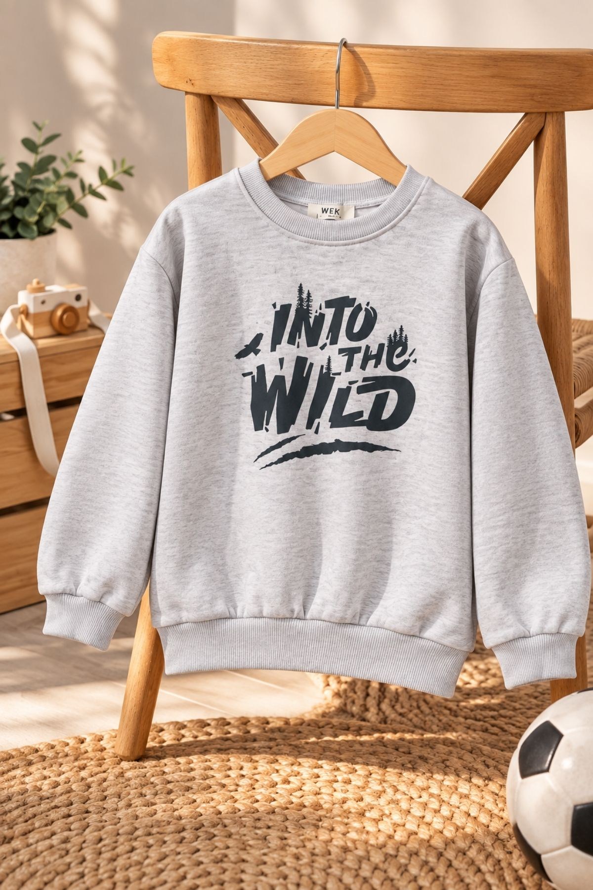 WeWe 326164 Erkek Wıld Baskılı Sweatshirt 5-12 Yaş