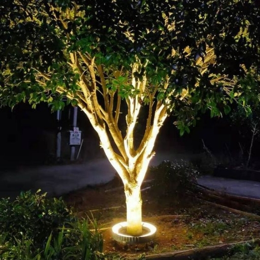 bahçe aydınlatma fikirleri alt ışıklandırma