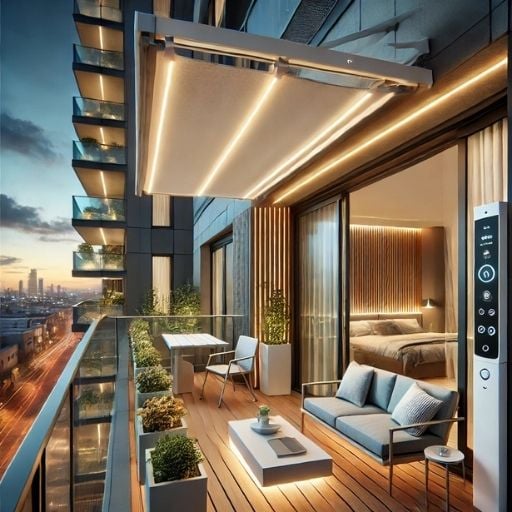 en yeni balkon dekorasyonları akıllı tasarım özellikleri