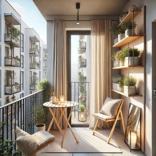 en yeni balkon dekorasyonları apartman yaşamına uygun balkon fikirleri