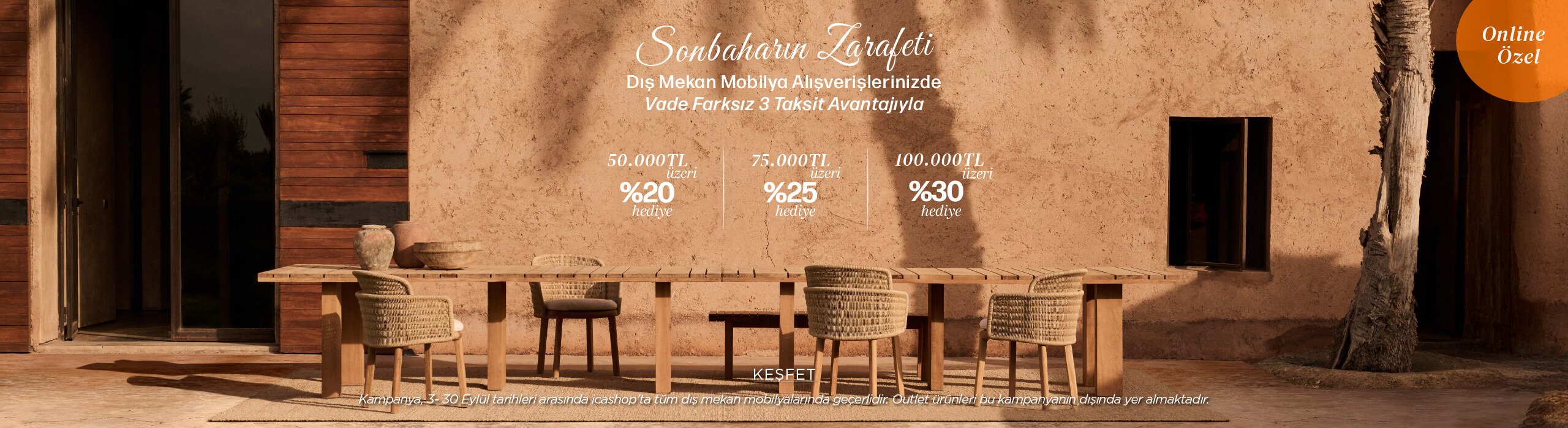 Sonbaharın Zarafeti - Özel bahçe mobilyaları koleksiyonu