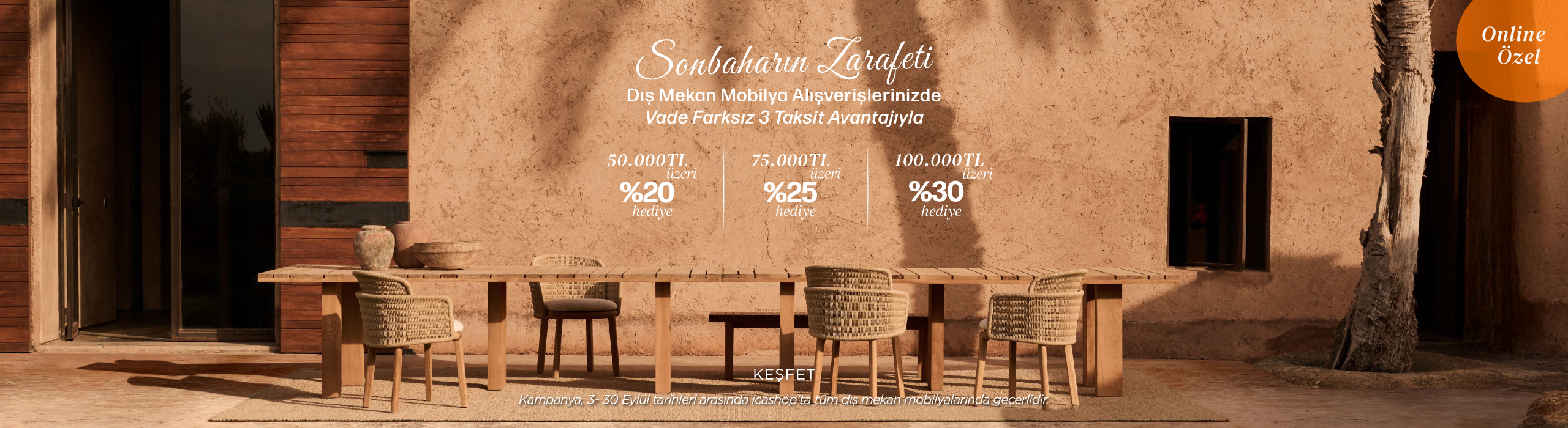 Sonbaharın Zarafeti - Özel bahçe mobilyaları koleksiyonu
