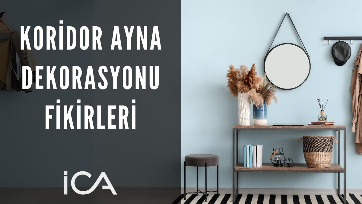 koridor ayna dekorasyonu fikirleri