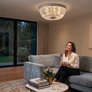 Italamp Plafoniera Transparent Flush Mount Ceiling Light
