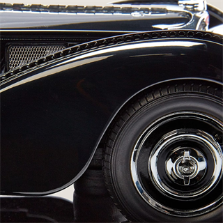 Ralph Lauren Home Bugatti 57S Model Black Araba Objesi