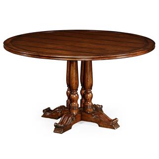 Jonathan Charles French Country Walnut Round Dining Table