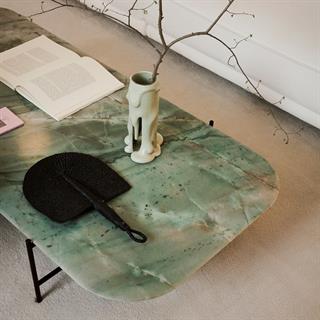 Meridiani Adrian Emerald Green Rectangular Coffee Table