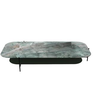Meridiani Adrian Emerald Green Rectangular Coffee Table