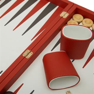 Aeris Turuncu Küçük Boy Deri Tavla