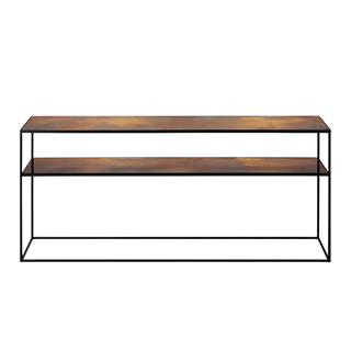 Ethnicraft Aged Bronze İki Raflı Konsol