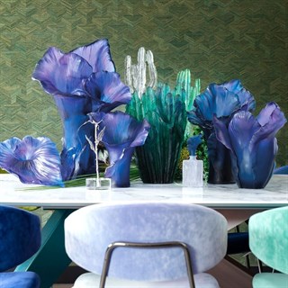 Daum Arum Blue Nuit Medium Vazo