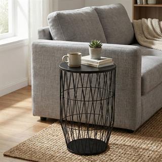 Ligne Roset Azabu Black Large Round Side Table