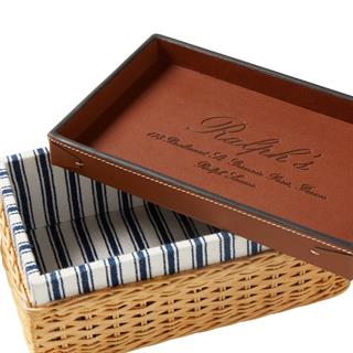 Bailey Küçük Dekoratif Kutu Hasır-Deri