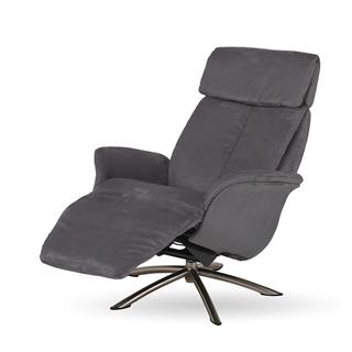 Balance Tekli Koltuk-(Medium)-Fabric Challanger (364) Zinc (98703)-Base Brushed