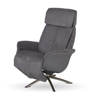 Balance Tekli Koltuk-(Medium)-Fabric Challanger (364) Zinc (98703)-Base Brushed