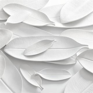 Banano Yaprak Desenli Aksesuar - Glossy White