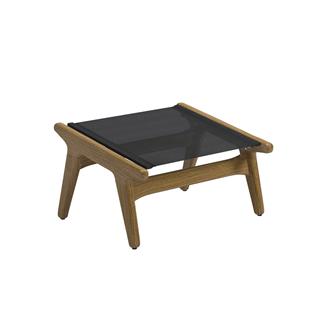Gloster Bay Anthracite Teak Puf
